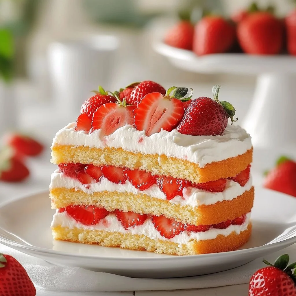 Strawberry Sponge Cake