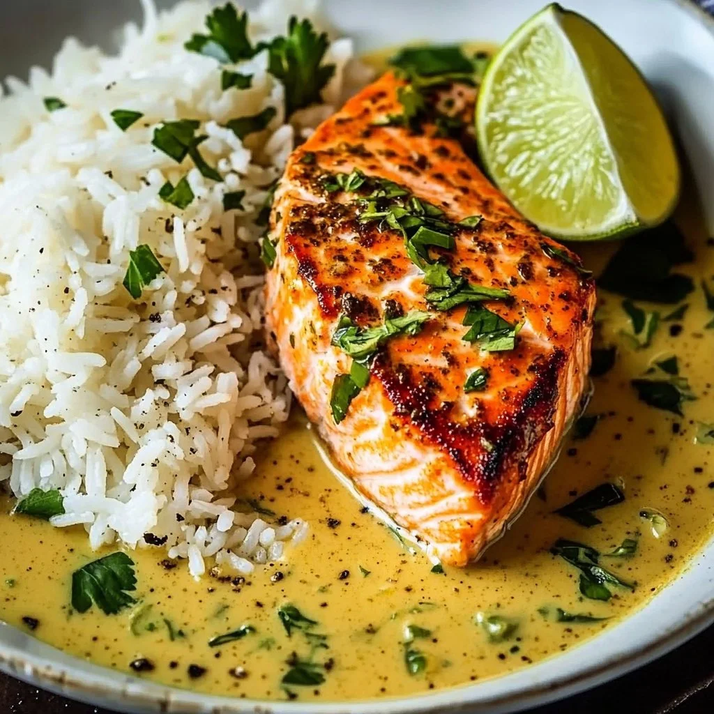 Zesty Salmon in Coconut Lime Indian Curry for Flavor Lovers