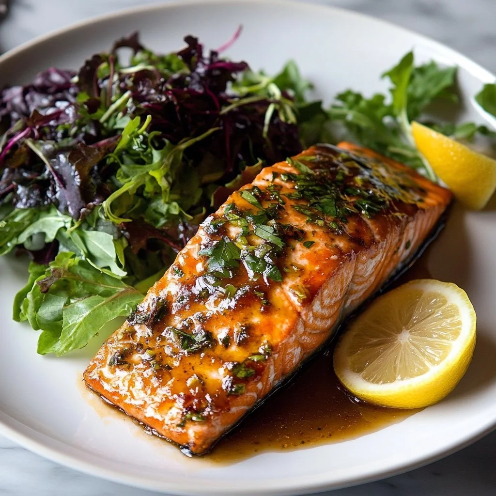 Air Fryer Honey Mustard Salmon
