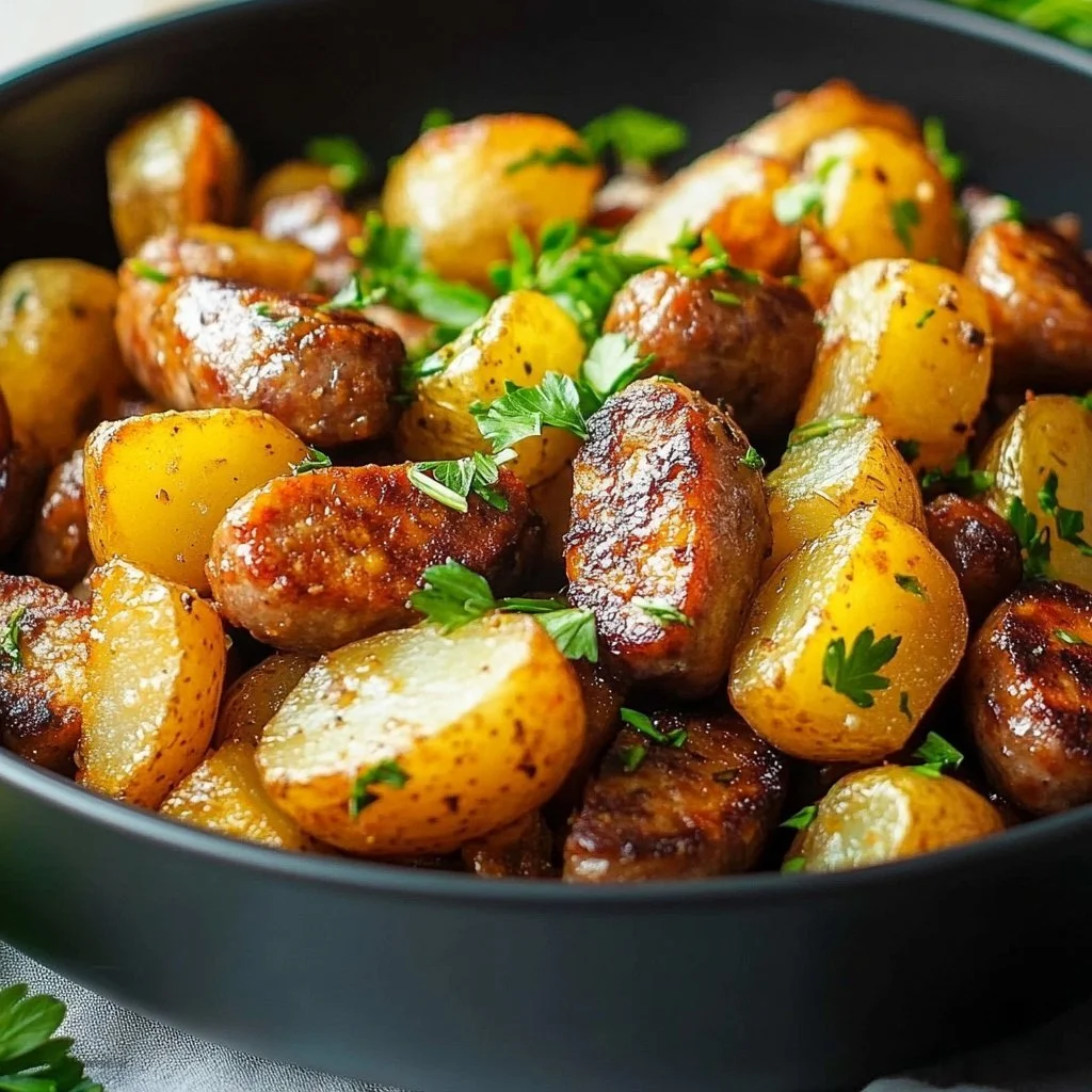 Air Fryer Sausage & Potatoes
