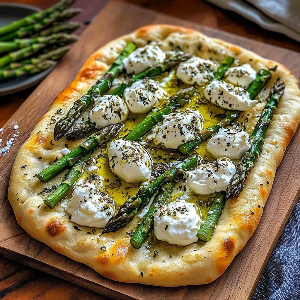 Asparagus and Ricotta Flatbread