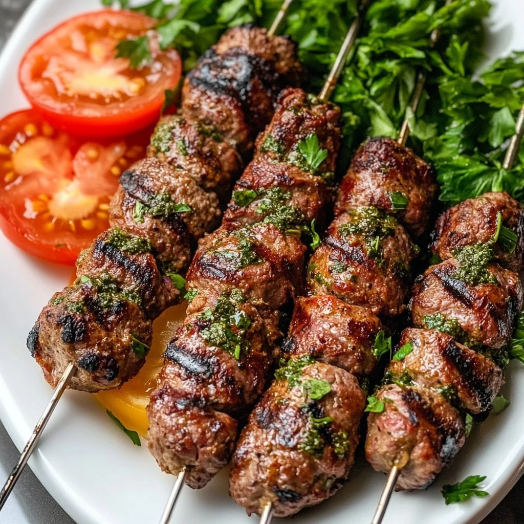 Beef Kafta Kebabs