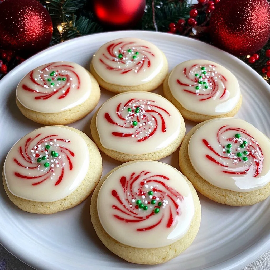 Candy Cane Kiss Cookies
