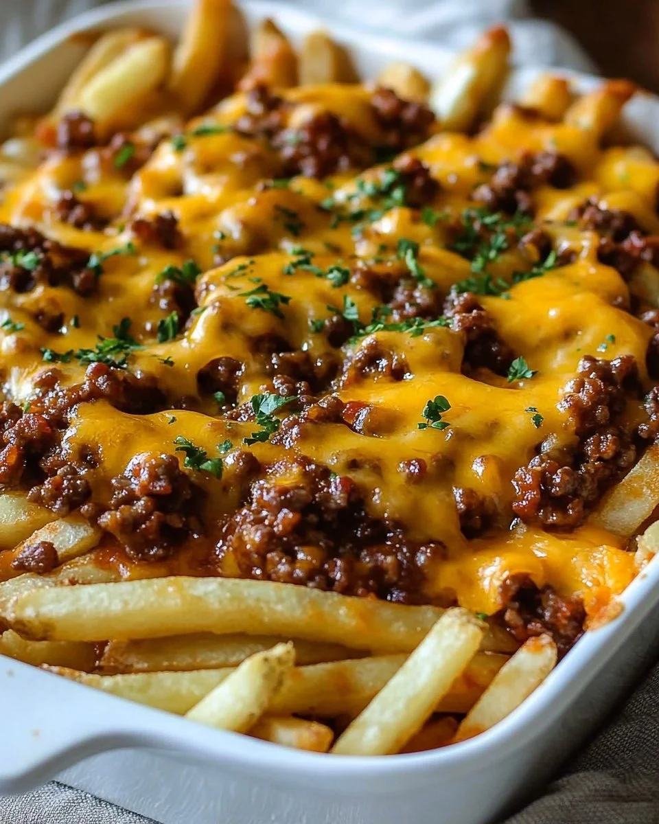 Cheeseburger French Fry Bake
