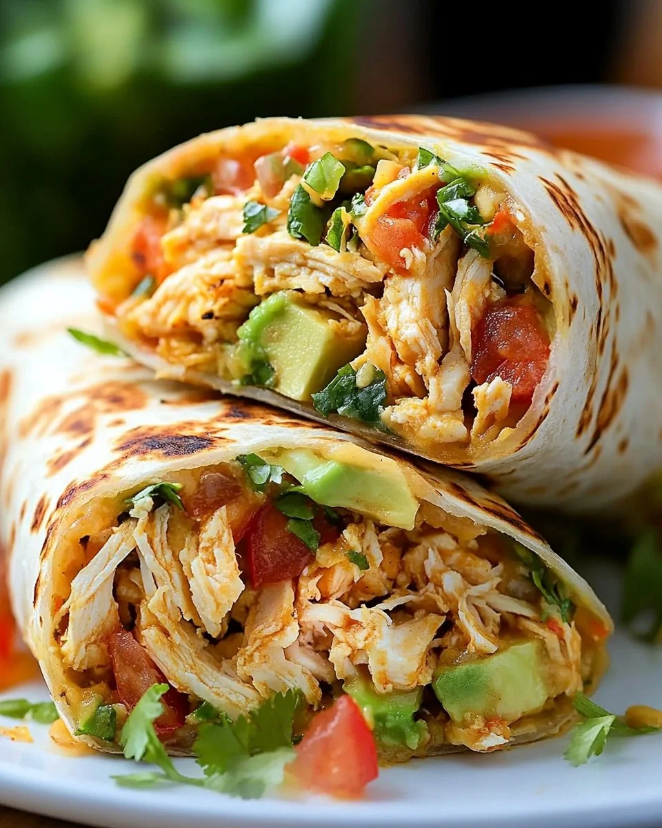 Cheesy Chicken Avocado Wrap – Best Lunch & Dinner Idea