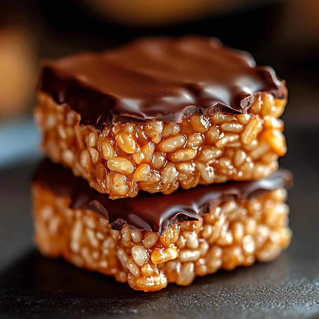 Chocolate Peanut Butter Rice Krispie Cups