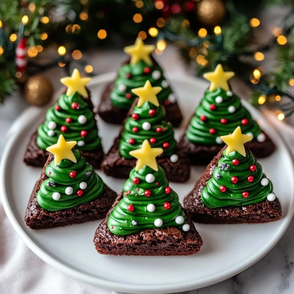 Christmas Tree Brownies