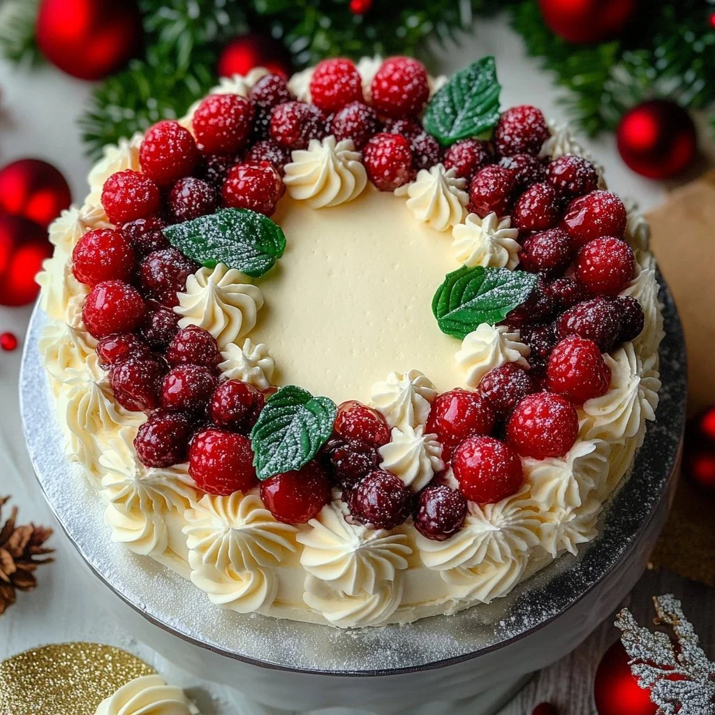 Christmas Wreath Cake