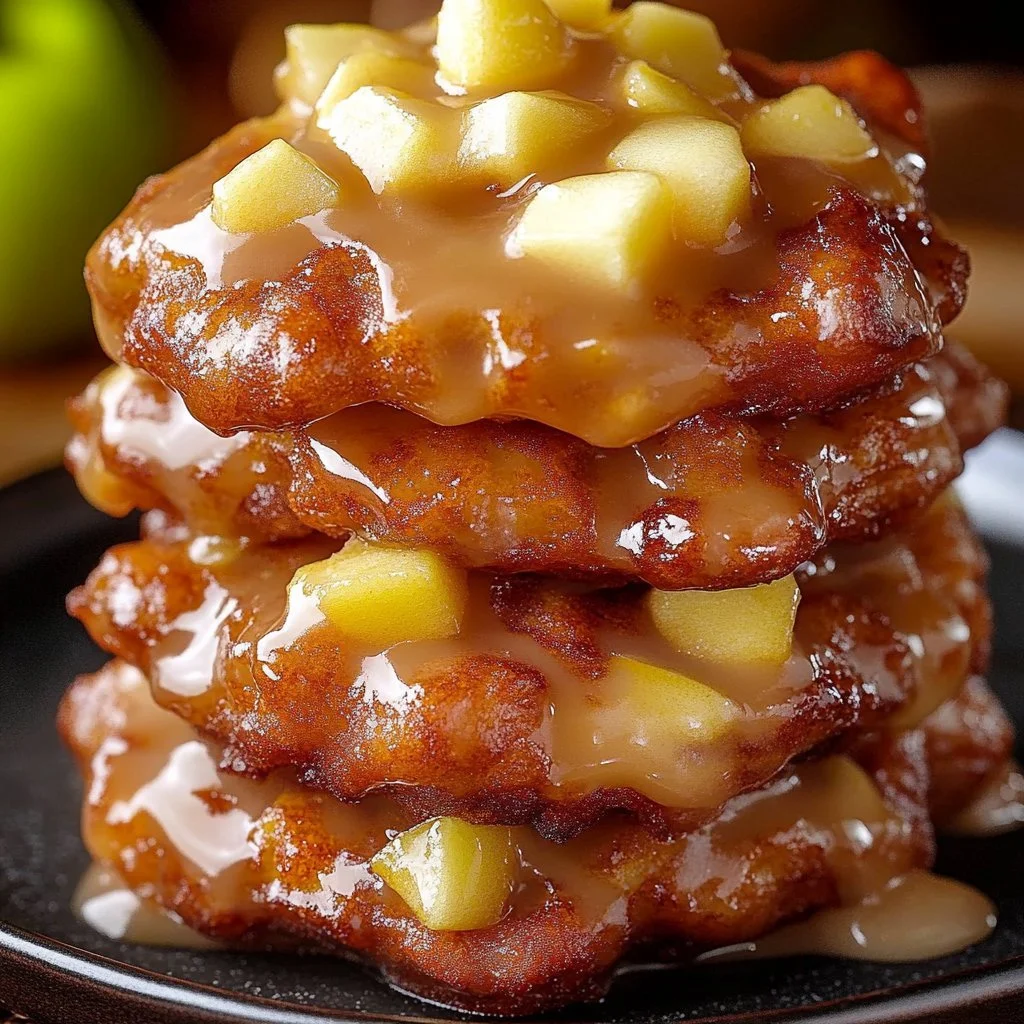 Cinnamon Glazed Apple Fritters