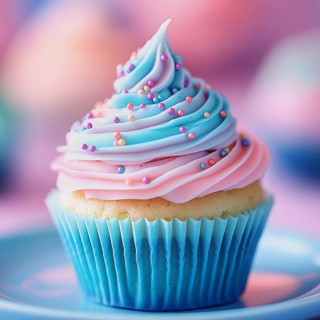Cotton Candy Cupcakes