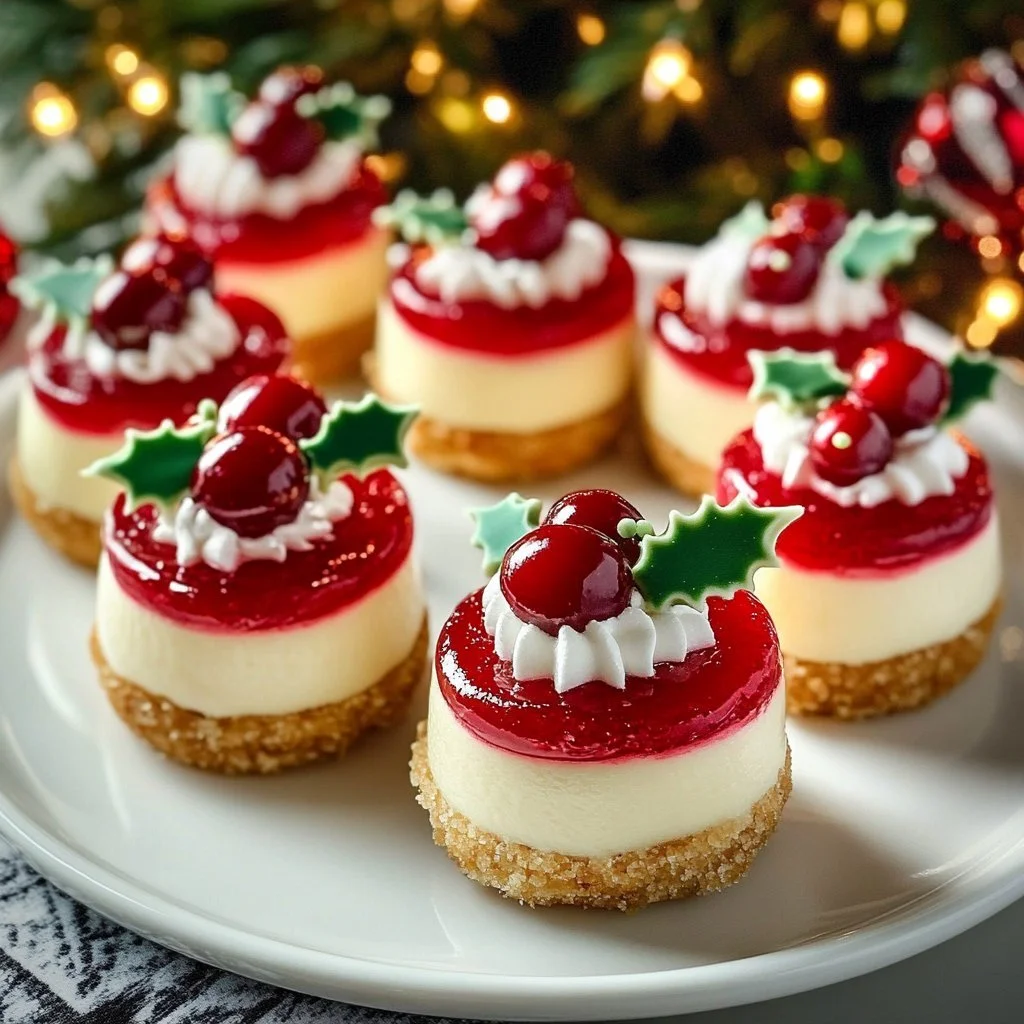 Cranberry Orange Mini Cheesecakes