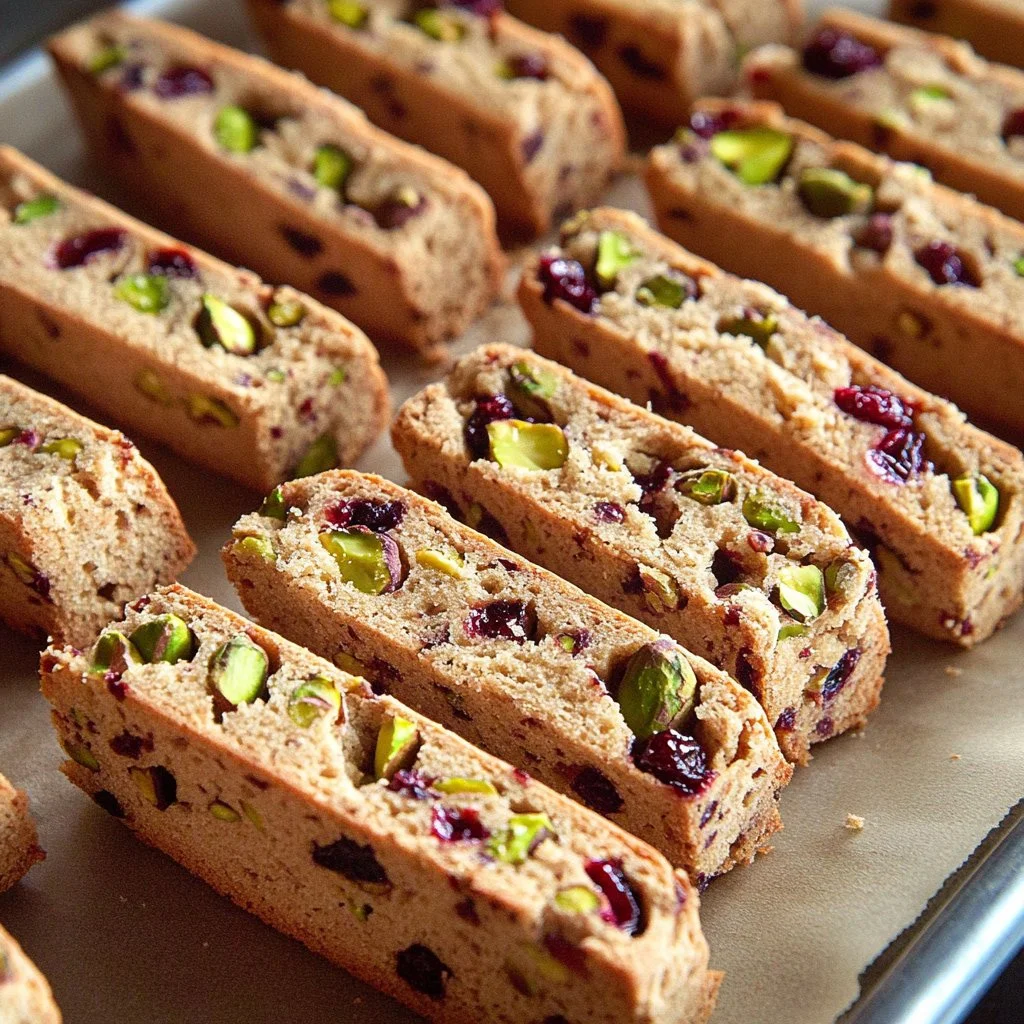 Cranberry & Pistachio Biscotti