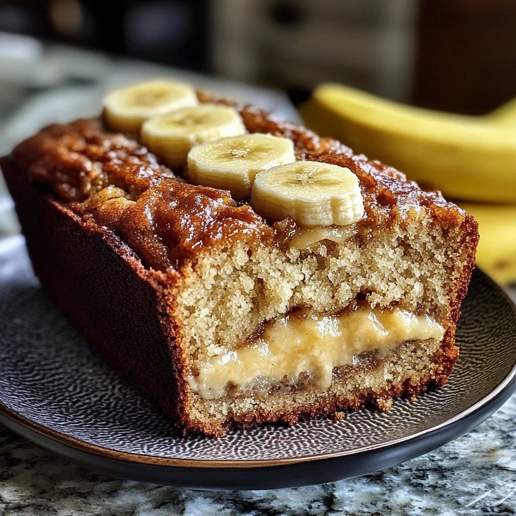 Cream Cheese-Filled Banana Bread
