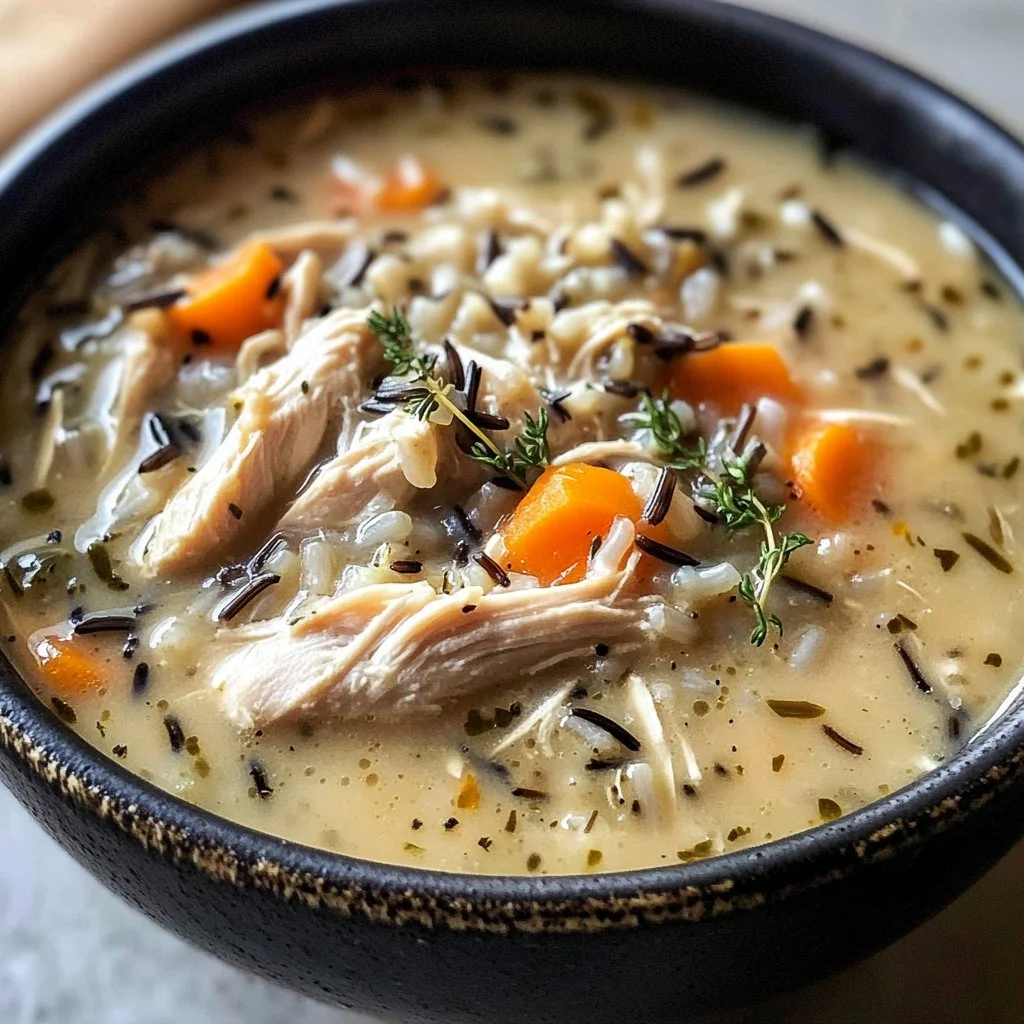 Crockpot Chicken Wild Rice Soup