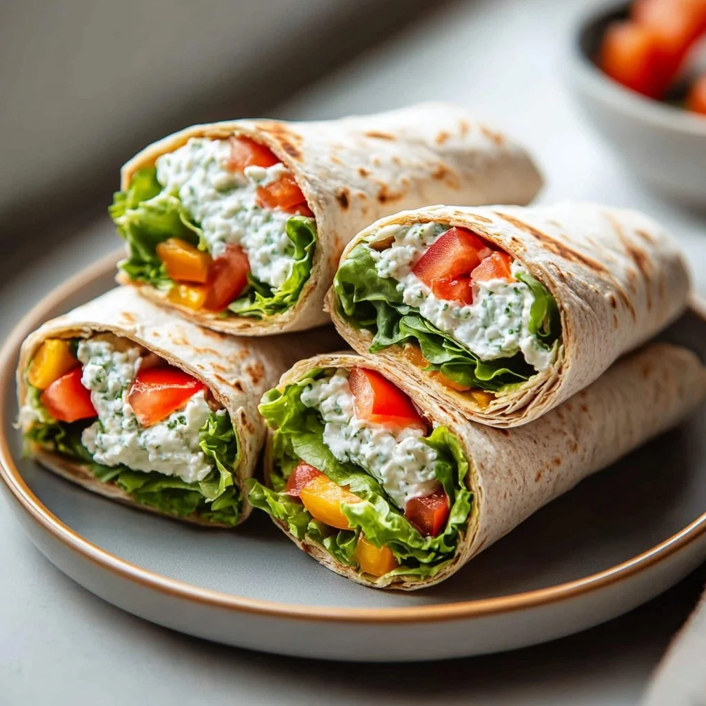 Deliciously Fresh Cottage Cheese Wraps
