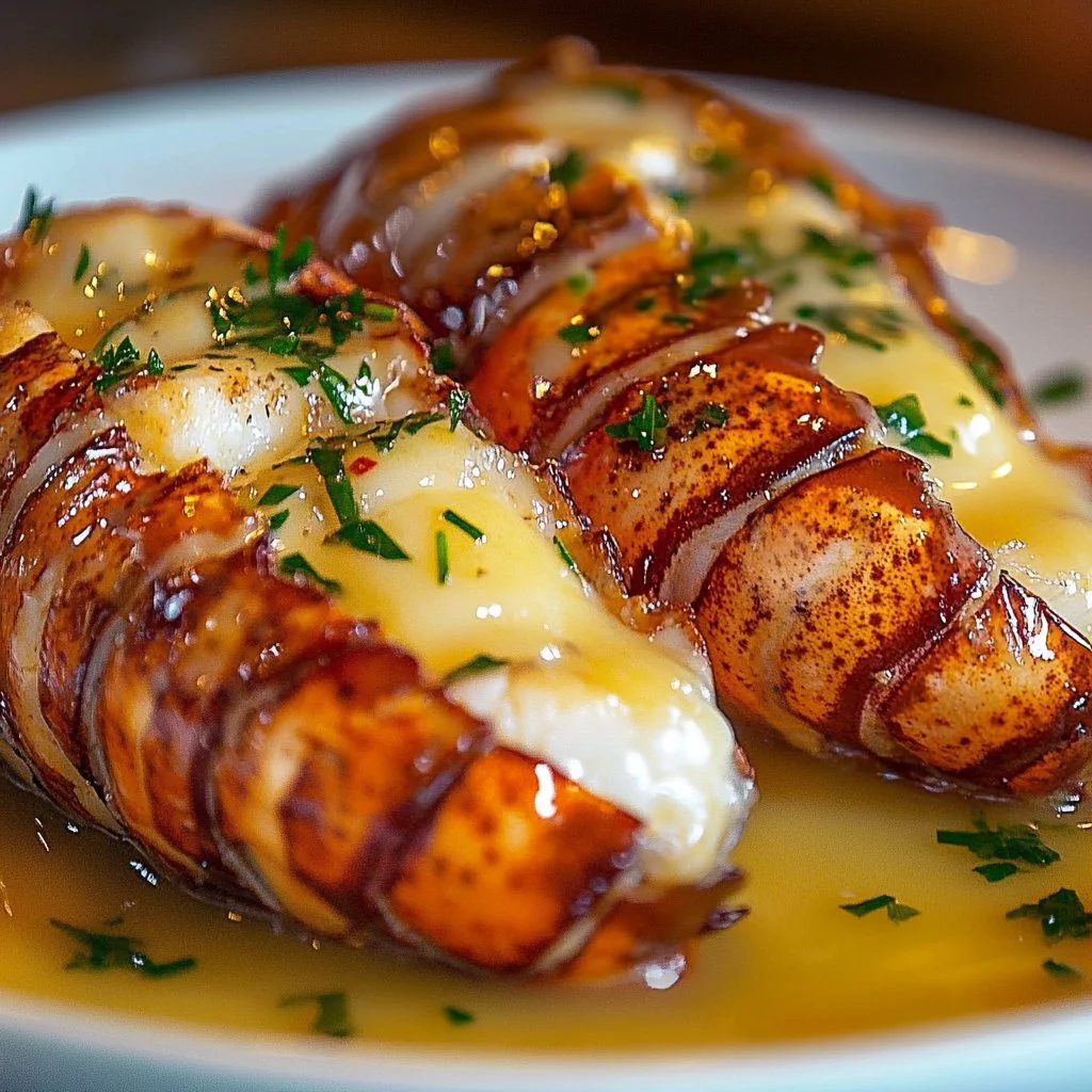 Easy Creamy Garlic Lobster Tails