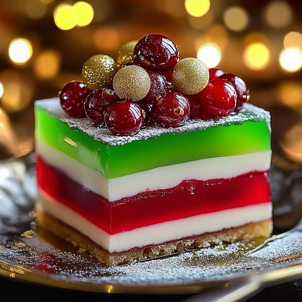 Easy Layered Christmas Jello