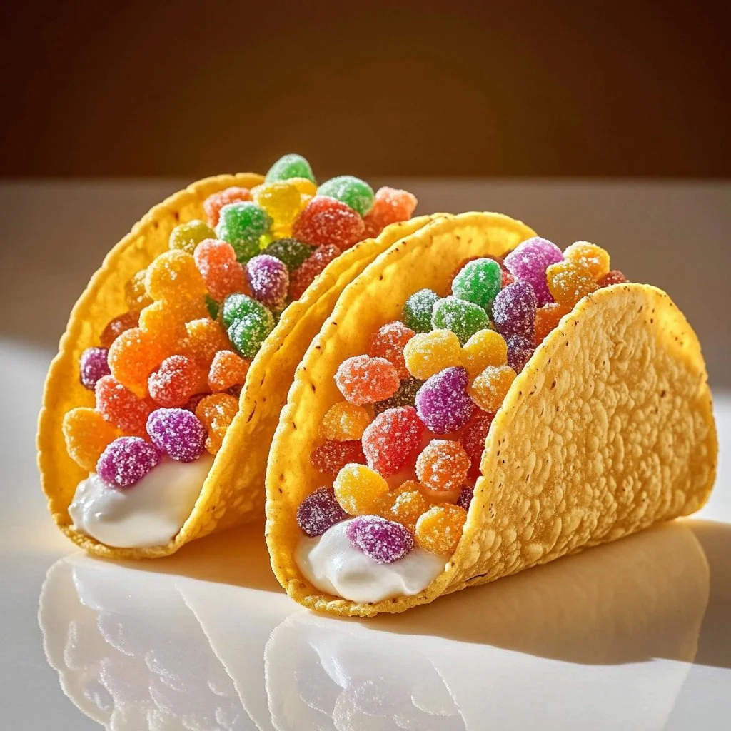 Fruity Pebbles Cheesecake Tacos