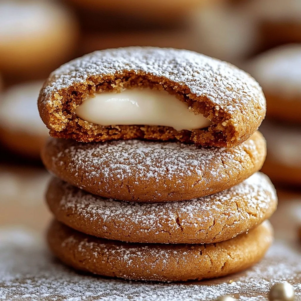 Gingerbread Cheesecake Cookies