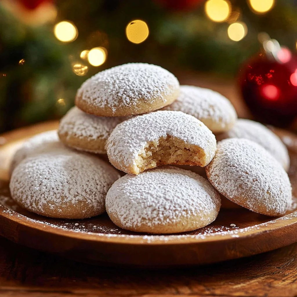 Gingerbread Snowball Cookies