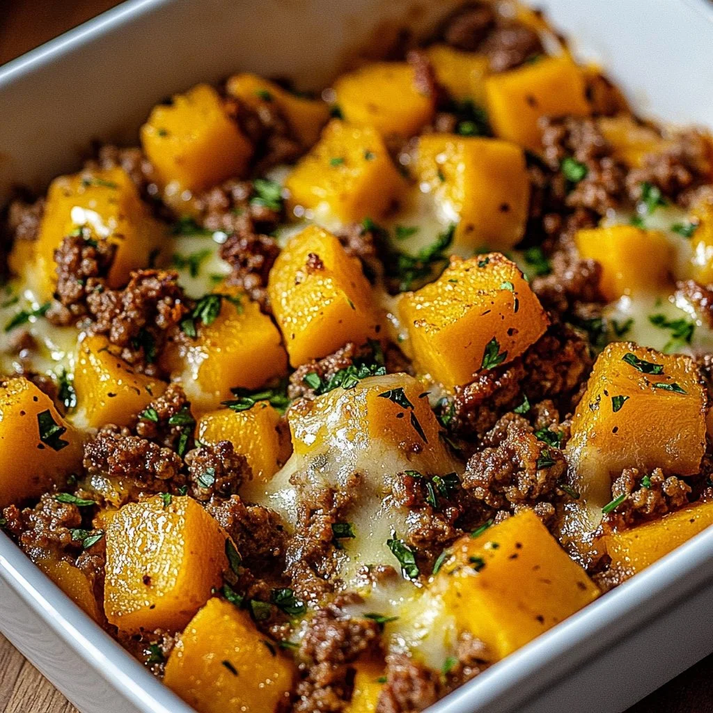 Ground Turkey and Sweet Potato Bake
