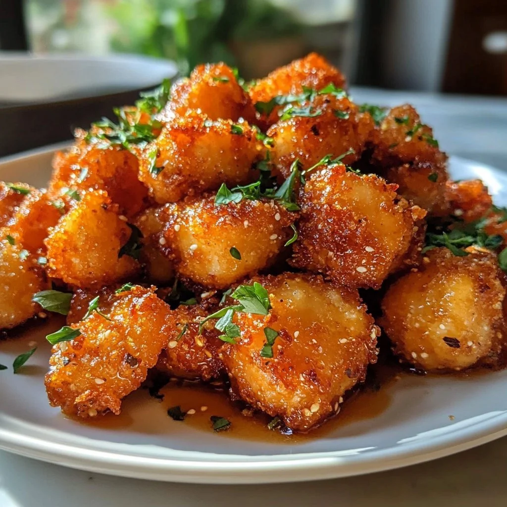 Homemade Crispy Bang Bang Salmon Bites