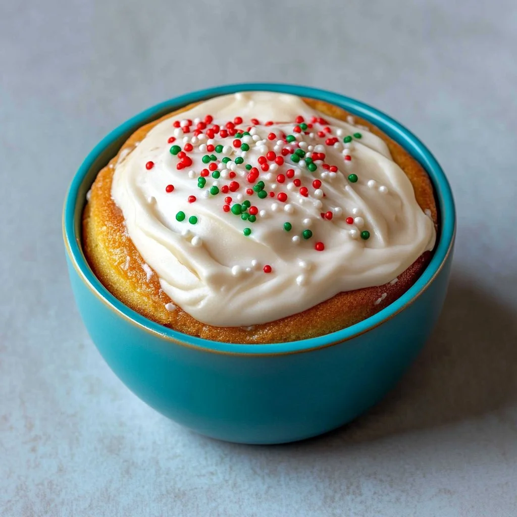 Mini Vanilla Christmas Cakes