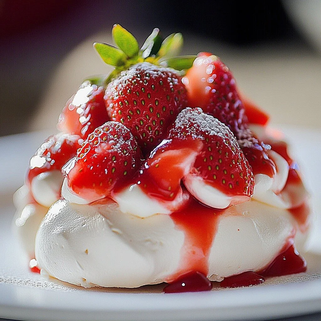 Mother’s Day Strawberry Pavlova