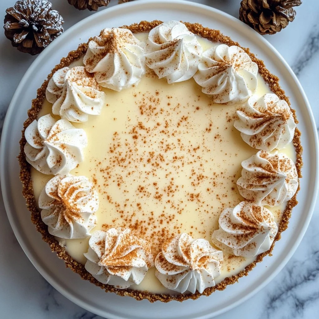 No-Bake Eggnog Cheesecake