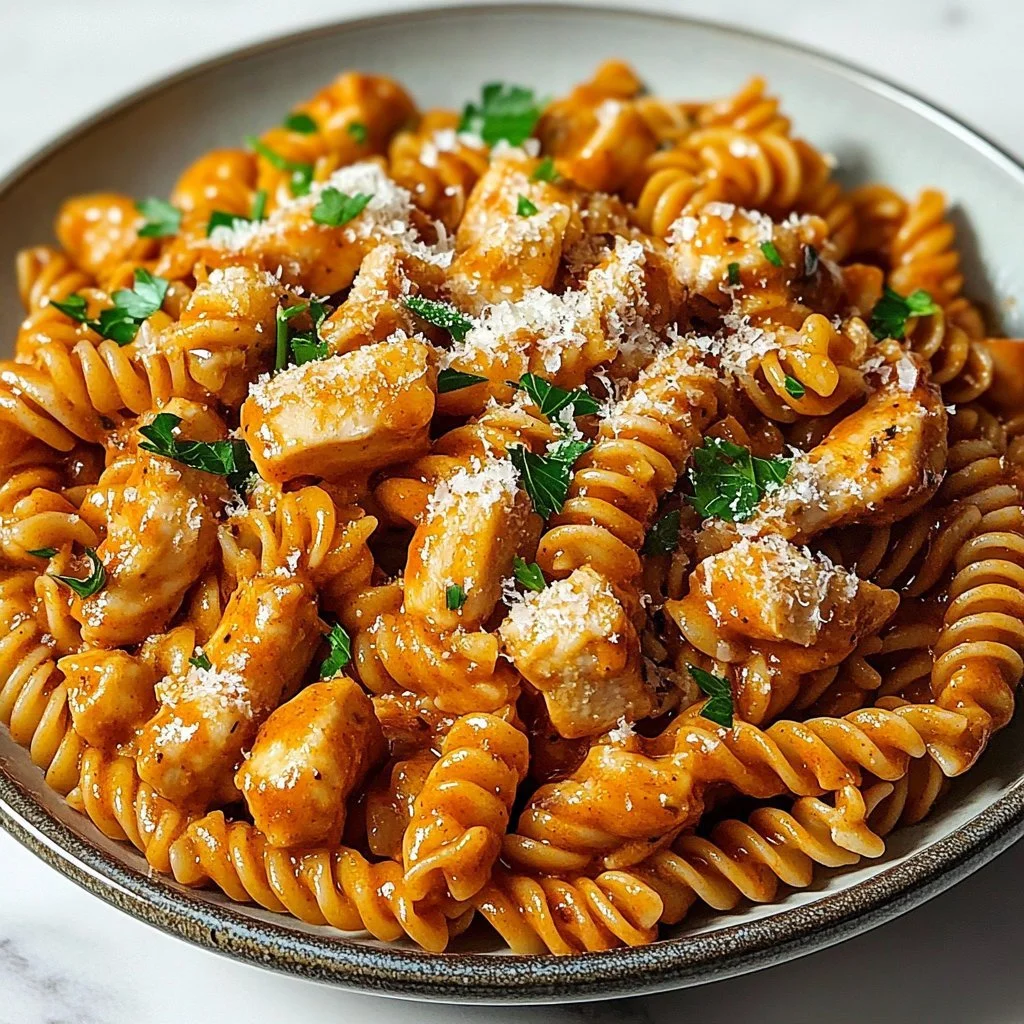One-Pot Honey Garlic BBQ Chicken Pasta Recipe