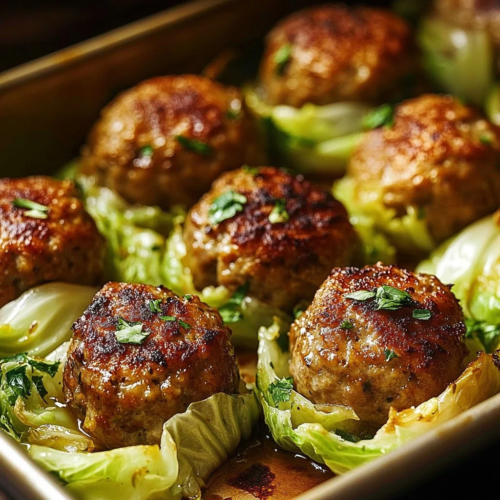 Oven Baked Cabbage Burgers