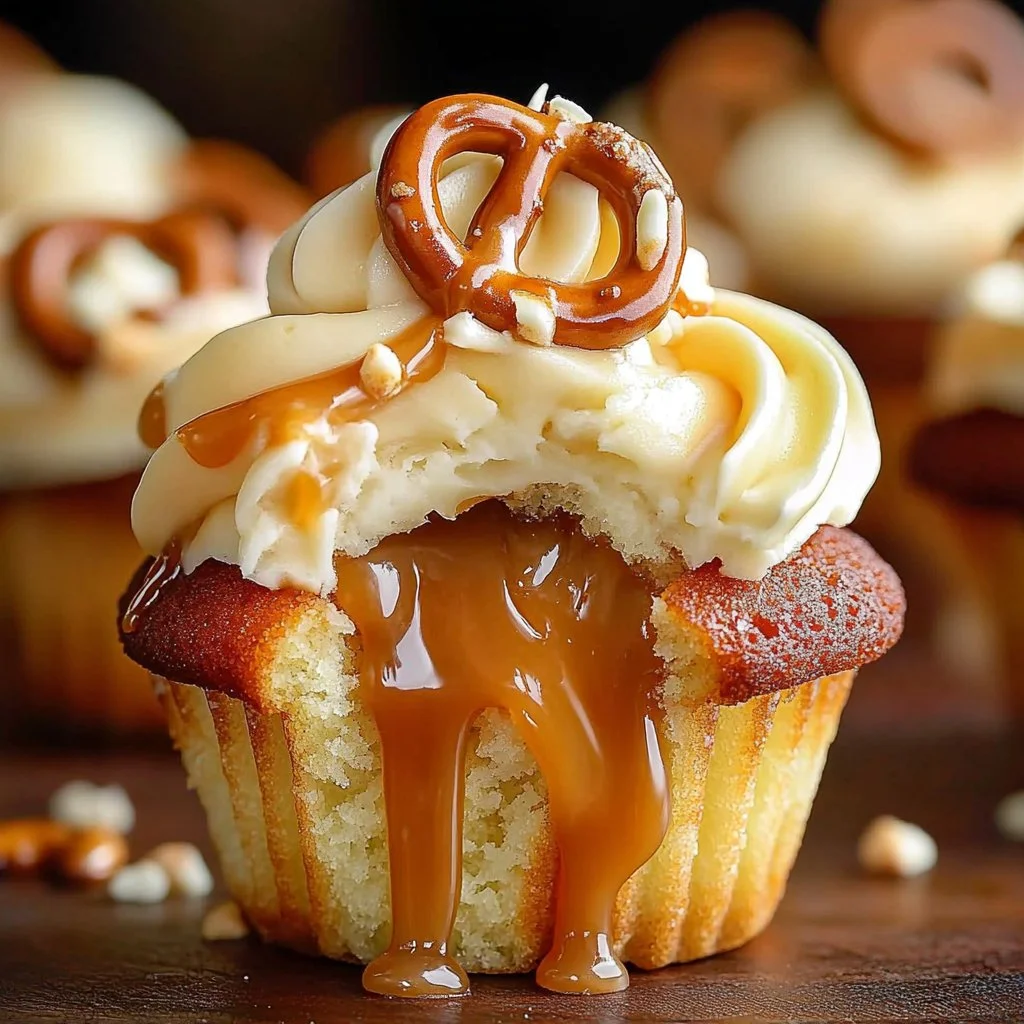 Salted Caramel Cream Cheese Cupcakes