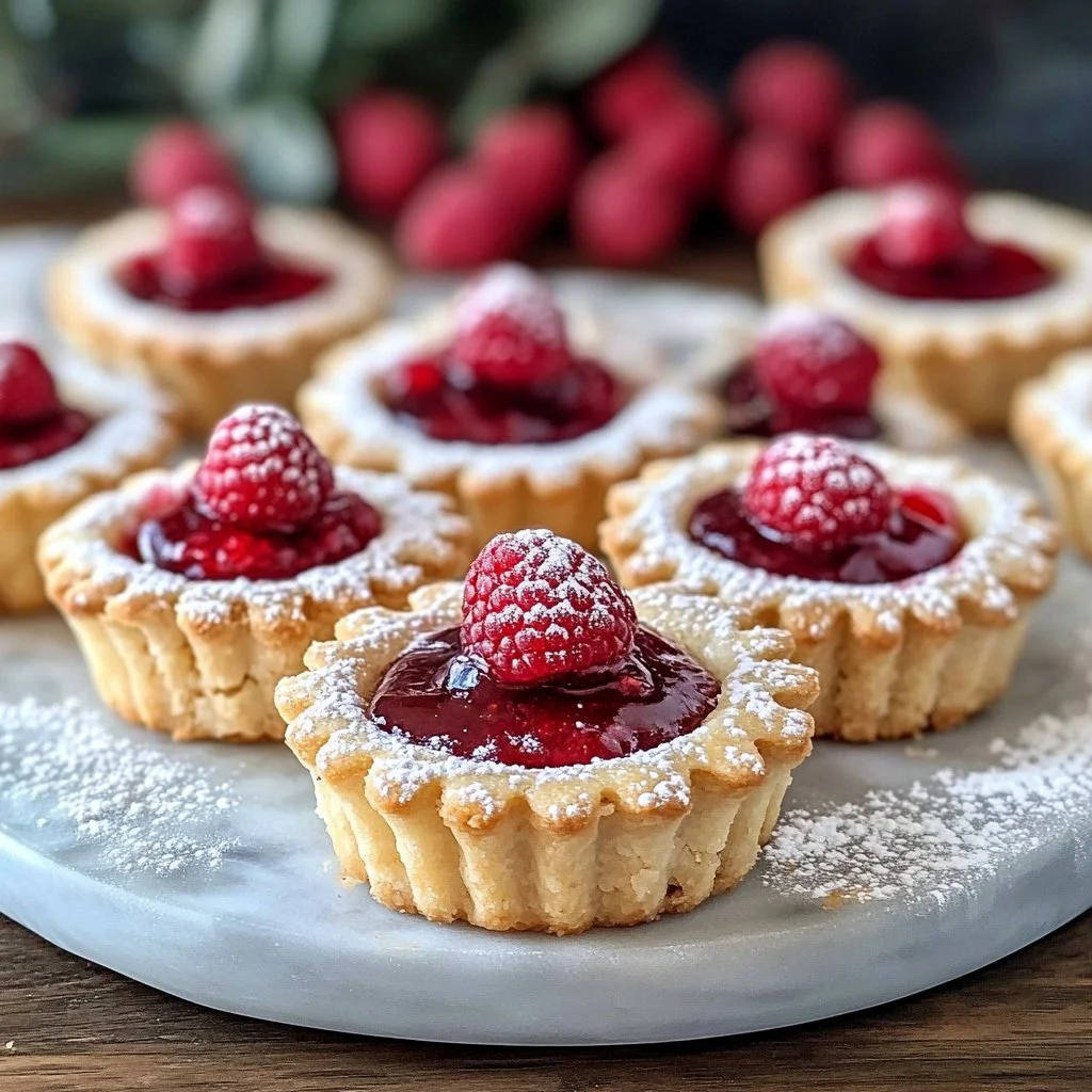 Scandinavian Raspberry Jam Shortbread Tarts