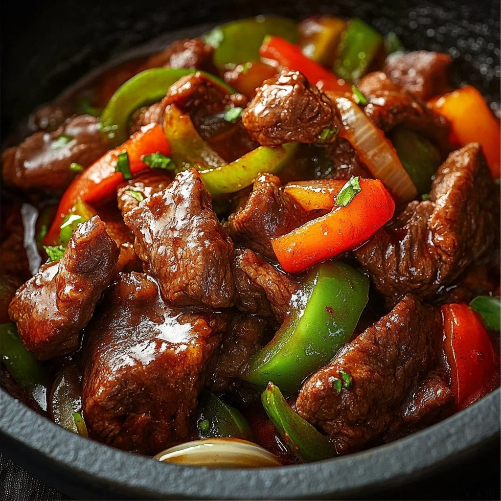 Slow Cooker Pepper Steak
