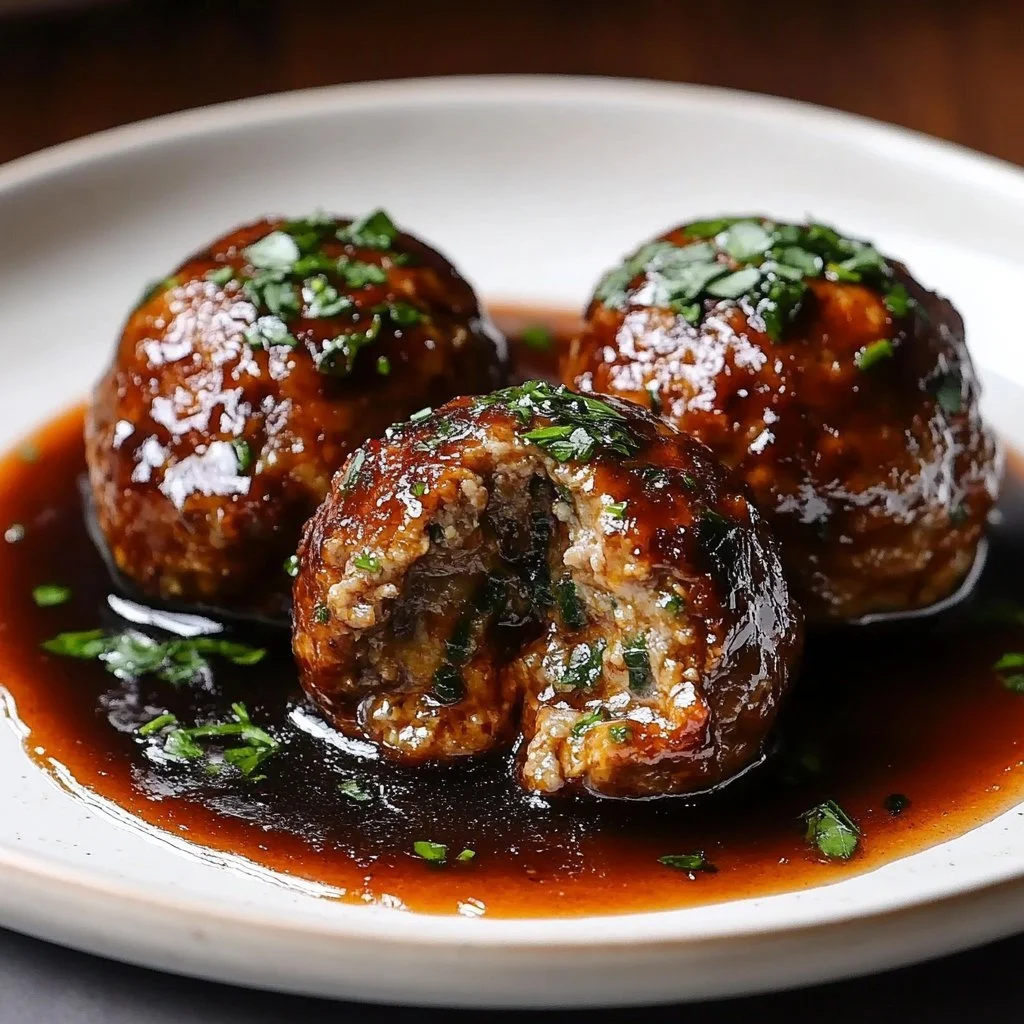 Spinach Garlic Meatballs