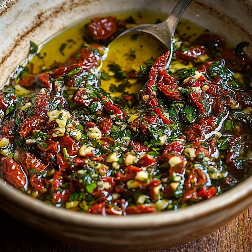 Sun-Dried Tomato Olive Oil Bread Dip