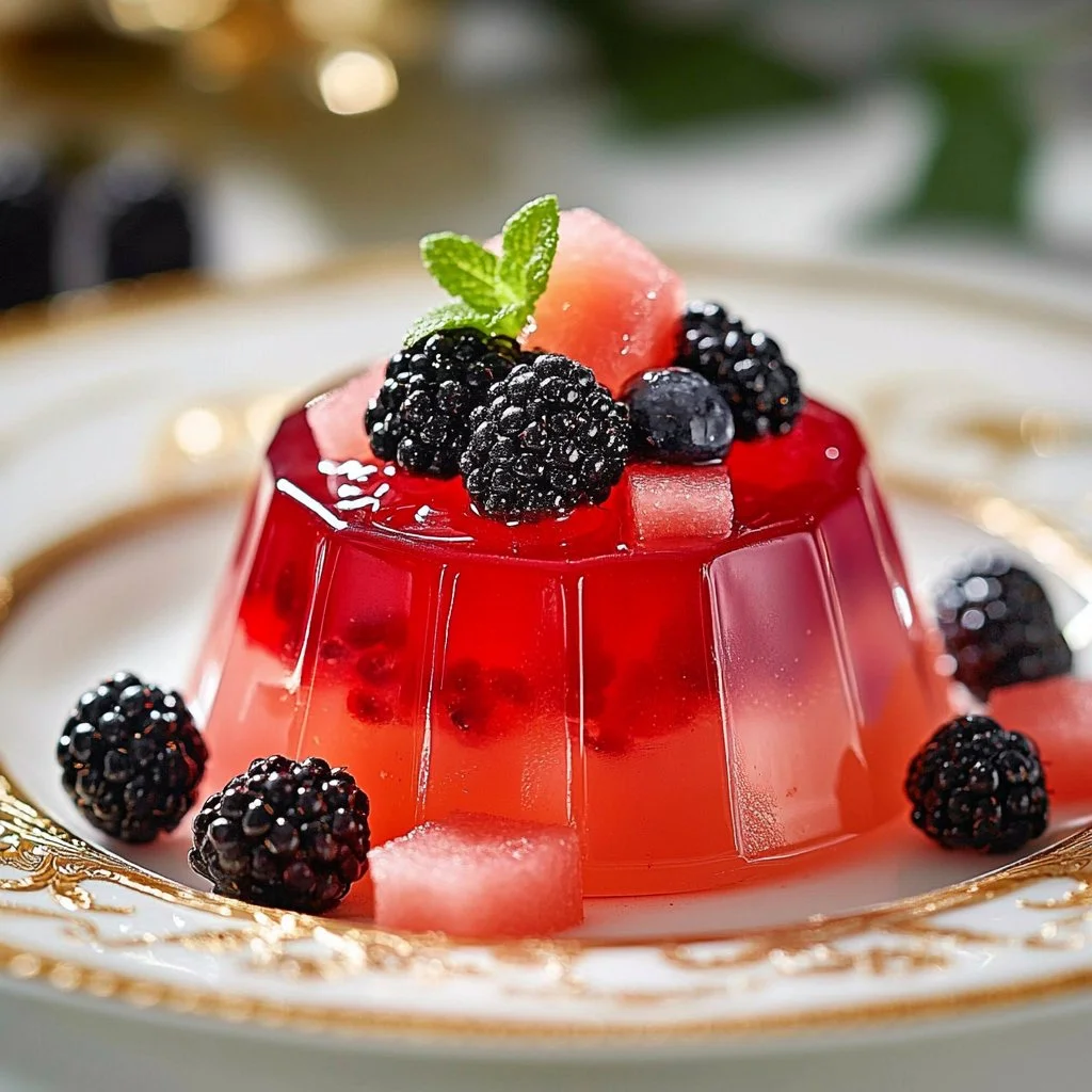 Watermelon Jello Snack