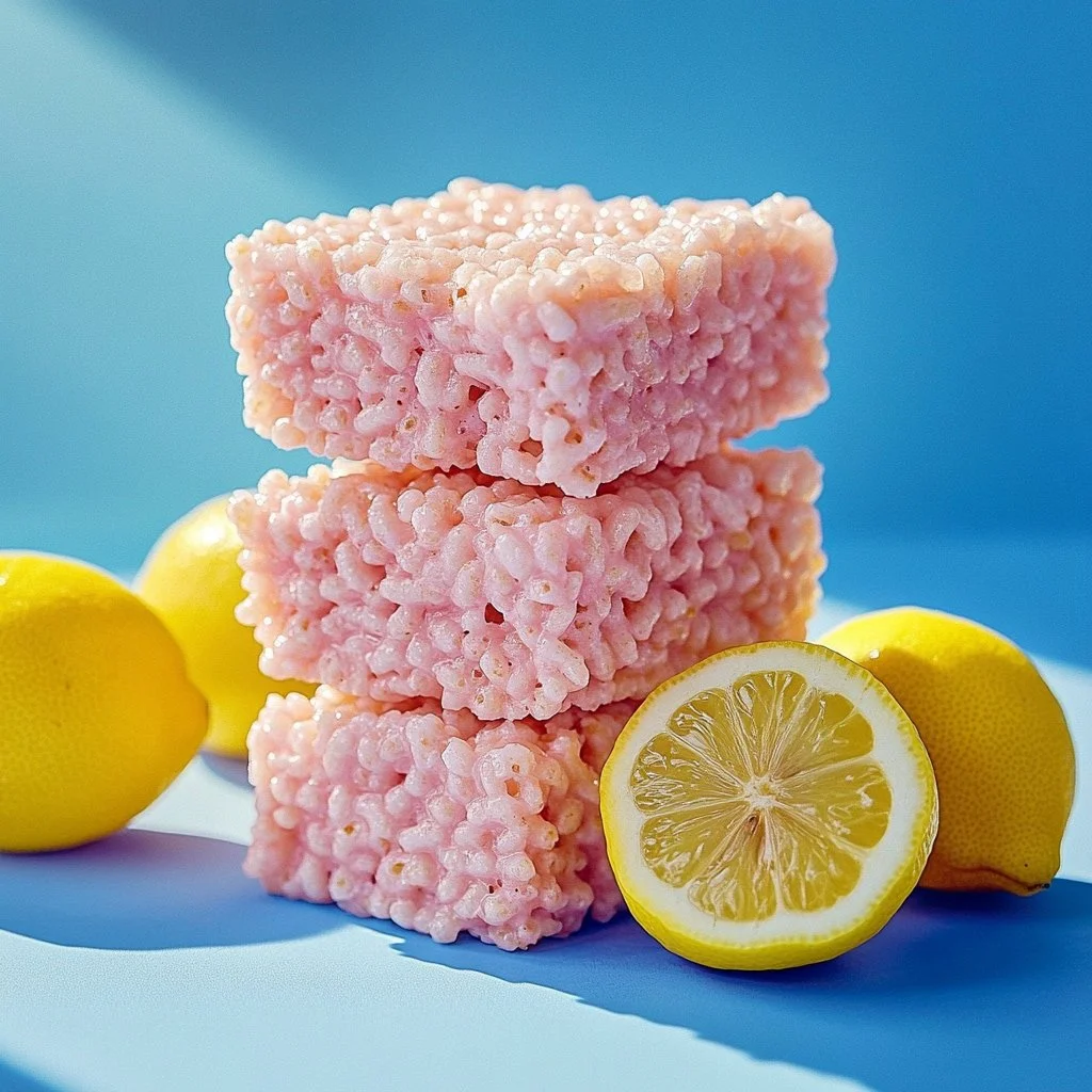 Zesty Pink Lemonade Rice Krispie Treats