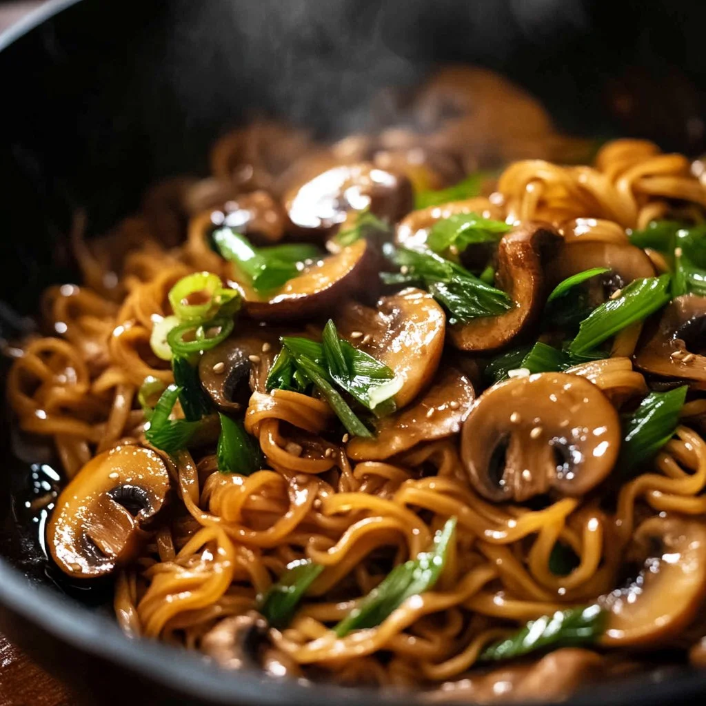 Asian Mushroom Ramen Noodles