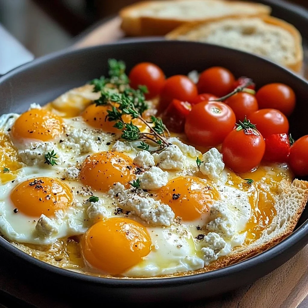 Baked Feta Eggs: A Savory Breakfast Delight