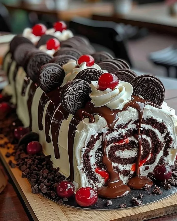 Black Forest Roll Cake