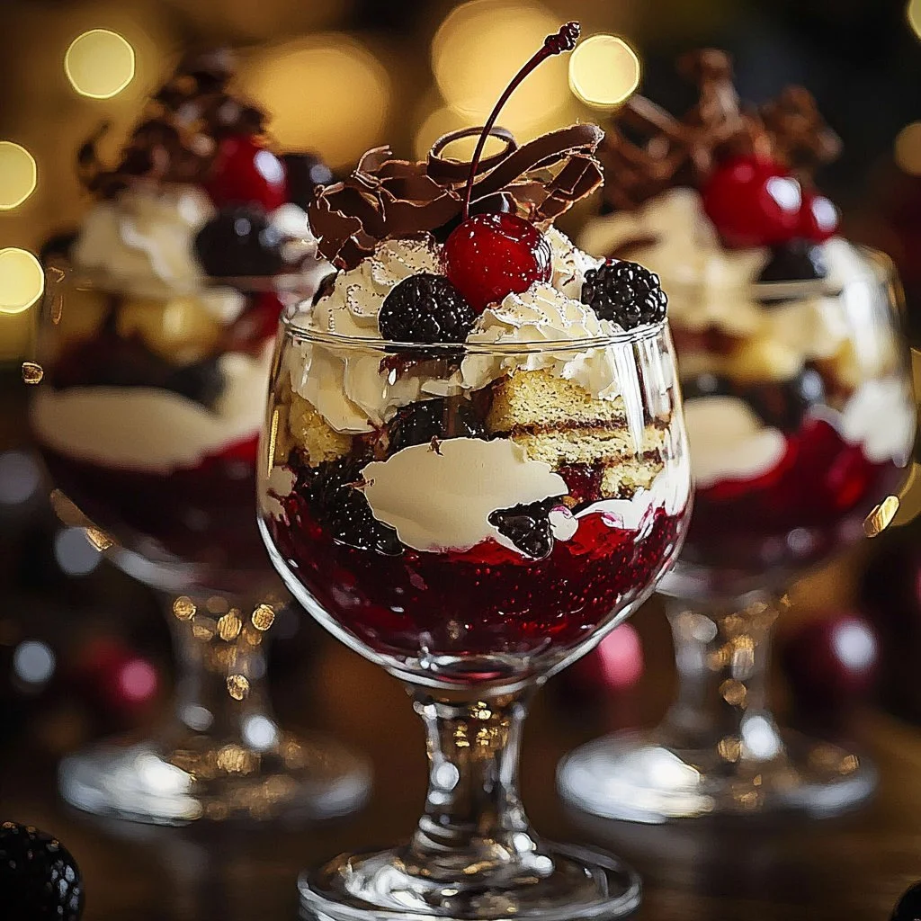Black Forest Trifle for Christmas