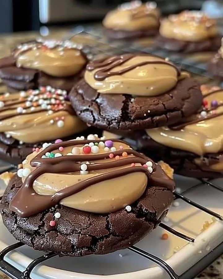 Buckeye Brownie Cookies