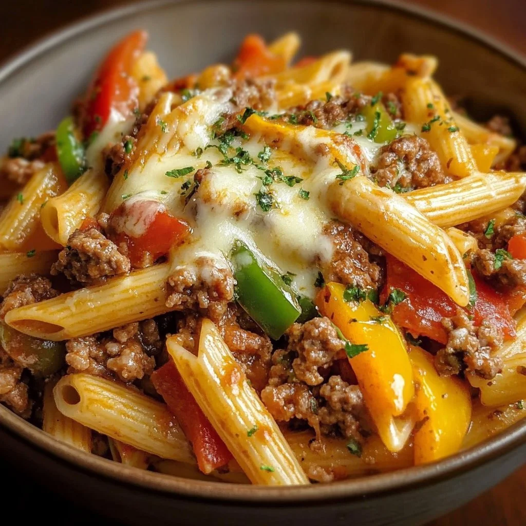 Budget-Friendly Philly Cheesesteak Pasta