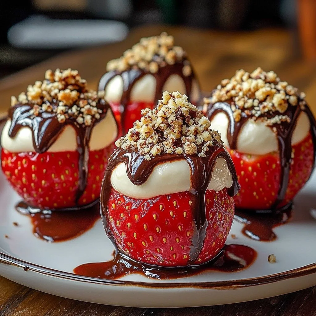 Cheesecake Stuffed Strawberries