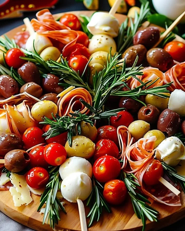 Christmas Antipasto Wreath