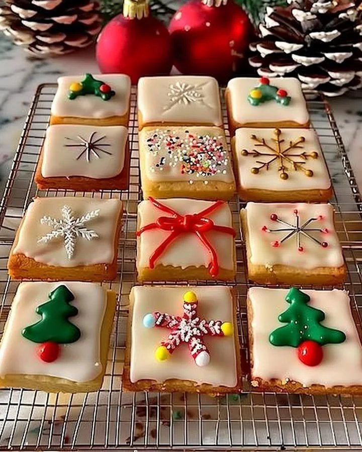 Christmas Sugar Cookie Squares
