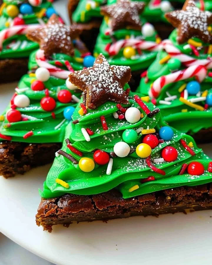 Christmas Tree Brownies