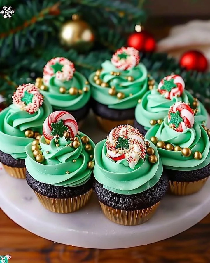 Christmas Tree Cupcake Wreath
