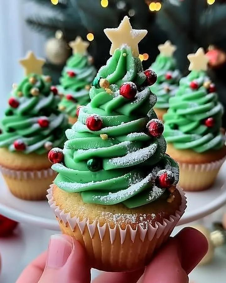 Christmas Tree Cupcakes